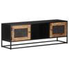 Day and Night - Day and Night TV Cabinet Made of Solid Rough Mango Wood 120x30x40 Cm