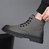 Fashion Men's Casual Autumn Winter Boots Lace-up Original Leather Shoes Tooling Work Boot Outdoors Cowboy Platform Ankle Botas Masculina