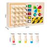 2 In 1 Montessori Busy Board Light Switch Games Toddlers Sensory Manipulation Board Parish Learning Activity Wooden Children Toy