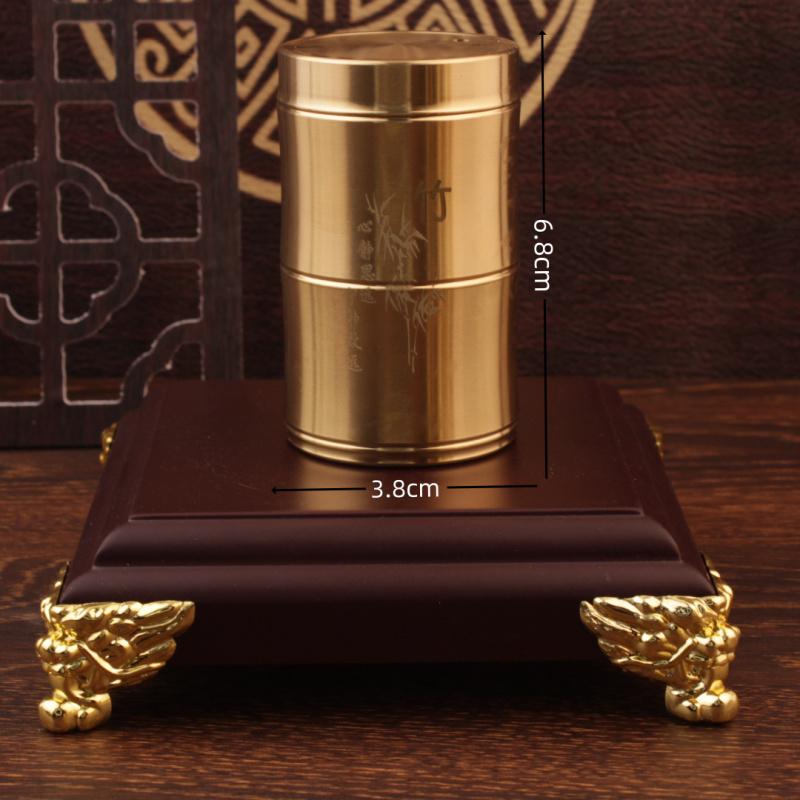 Brass Holder Restaurant Creative Personality Household Toothpick Box Portable Light Luxury Dining Living Room Pat