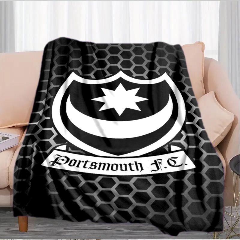 Ports Fc Crest Printed Throws Blanket Soft Flannel Blankets for Couch Bed Gifts for Men Women Picnic Blanket Christmas Gifts