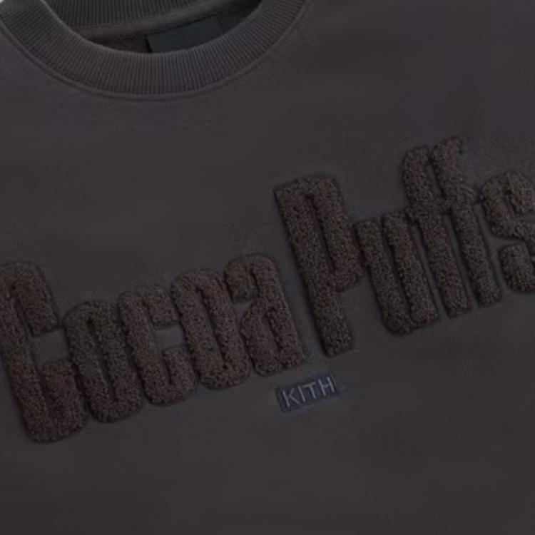 Kith Printed Letter Loose Fit Crewneck Long Sleeve Sweatshirt Unisex sweatshirt Gray KHT030064-211
