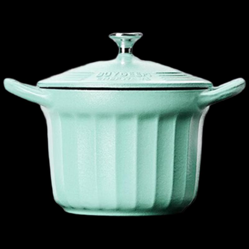 Buydeem 16cm Enamel Cast Iron Pot