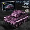 Tiger 97001 Heavy Tank Military Model Building Kit with Minifigures