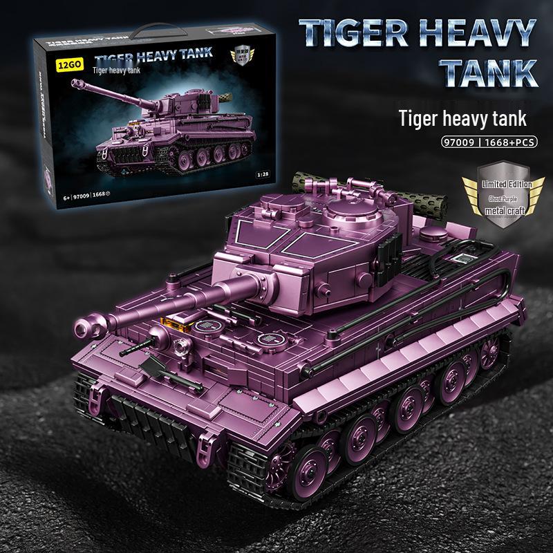 

WWII German Tiger Heavy Tank Advanced Building Block Set