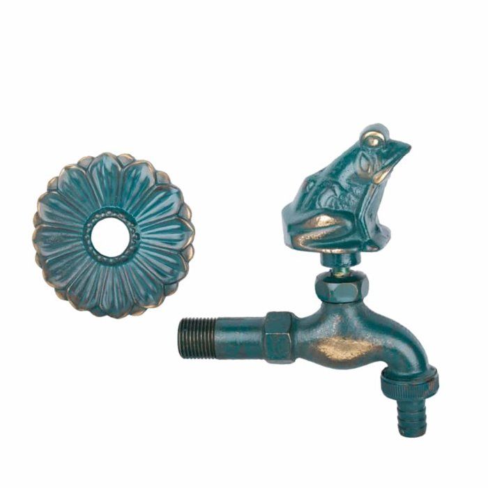 Robinet de sortie nostalgique Grenouille patiné 1/2"