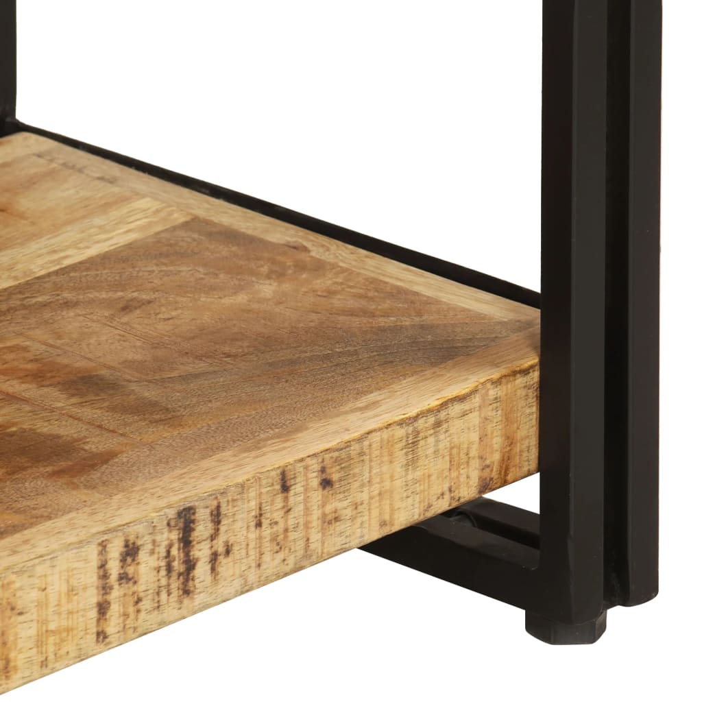 3 Shelf Bookshelf 140 X 30 X 80 Cm Solid Mango Wood