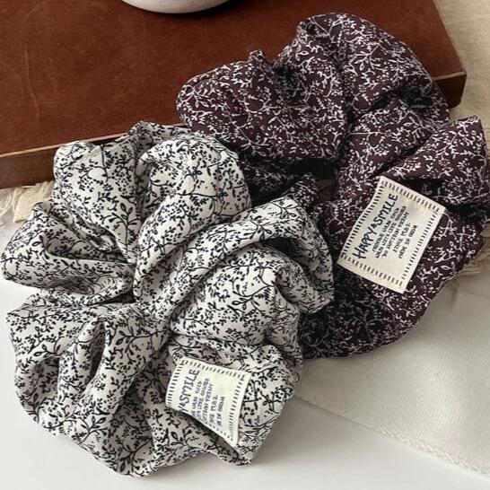 Korean retro fabric large intestine hair band female elegant hair tie rope rubber band high ponytail head jewelry headband