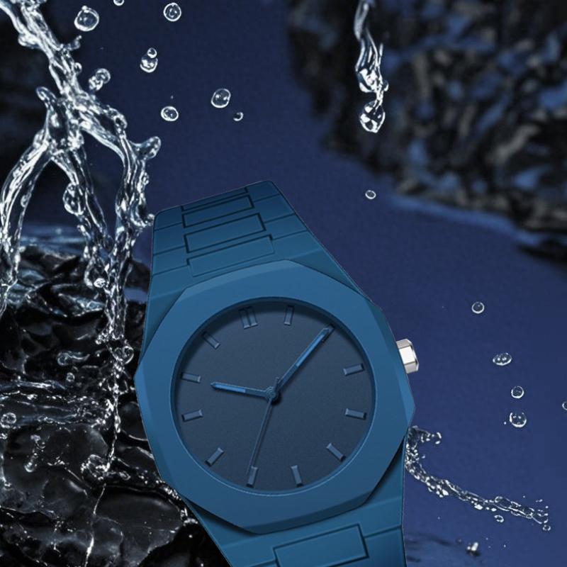 VA VA VOOM Uhr Herren- und Damenuhr Lässig Vielseitig Schlicht Wasserdicht Silikonarmband Quarzuhr