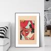 Comic Style Lesbian Kiss Wall Art Canvas Painting Nordic Posters and Prints Modern Wall Pictures for Living Room Home Decoration