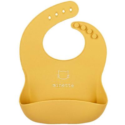 Minette Baby Silicone Baby Food Bib, 02 Mustard, 1 Pc, 1 Pc