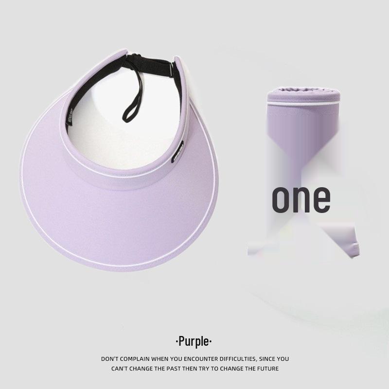 Women's Fashionable Wide Brim Sun Hat - Versatile Hollow Top for Outdoor Sun Protection and Cycling