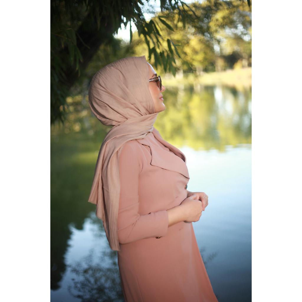 Hijab-Schal aus Bambus, Marineblau