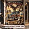 Camion (1) Arazzo Personalizzato con Tema Testo Nome Personalizzato Appeso a Parete Arazzo Decorazione per la Casa Tessuto di Sfondo