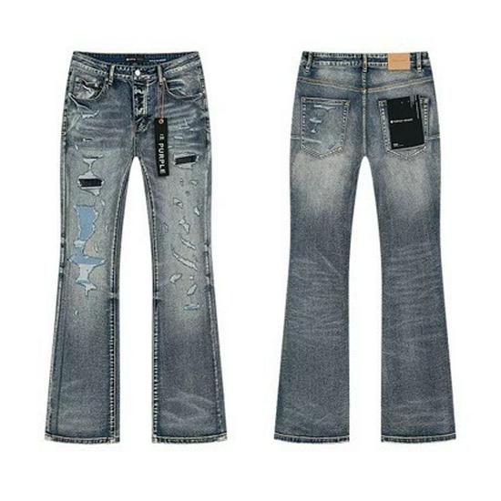 The BAY Paarse Merk Slim Fit Micro Flare Elastische Jeans voor Lente en Herfst 28
