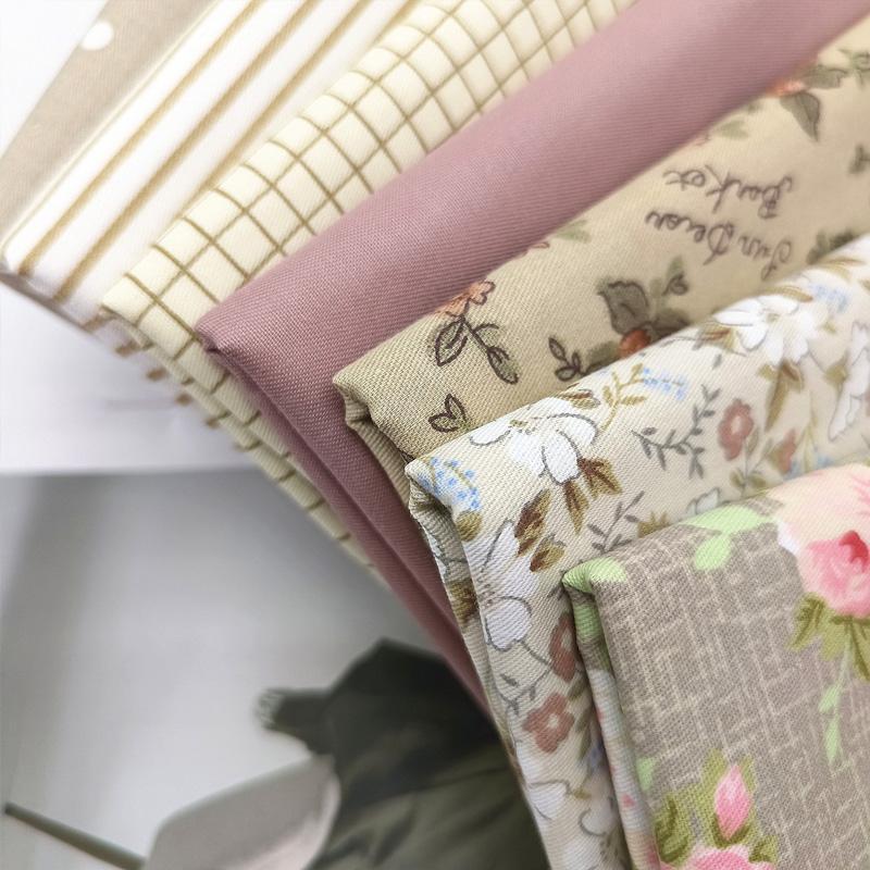 7pcs PreCut Fabric Clothing Crafts Floral DIY Fabric Bundle Patchwork Sewing Sewing Supplies Cotton