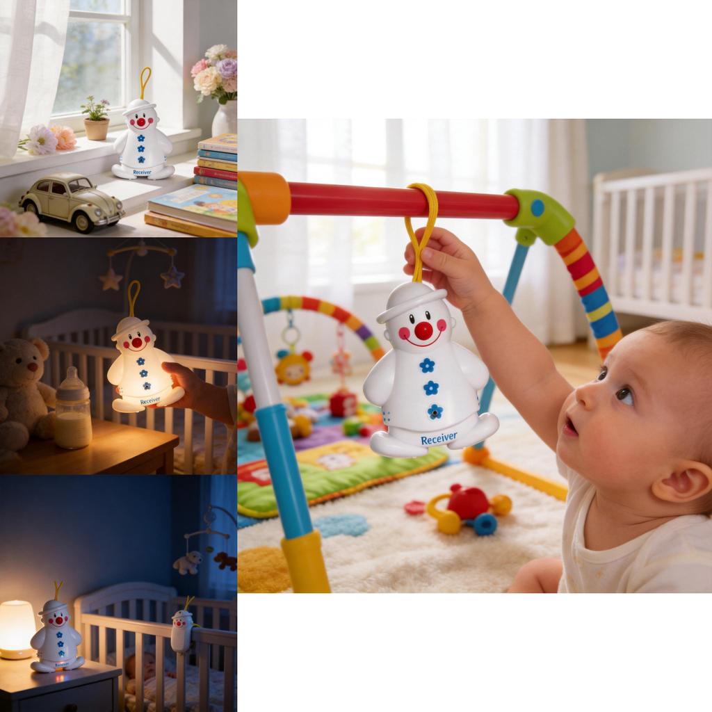 Schneemann Baby Weinalarm Drahtloser Monitor Mit Geräuscherkennung Für Den Heimgebrauch