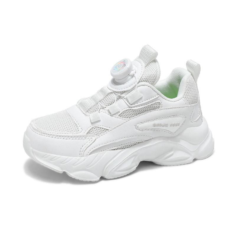 Kids White Sneakers Anti Skid Outdoor Sport Tennis Breathable Casual Children Comfortable Walking Shoes Size 28-40