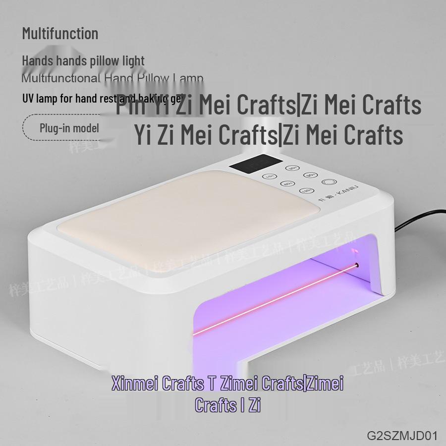 

Светодиодная лампа синего света для ногтей: Быстрая сушка за 5 секунд с УФ-подставкой для рук, без эффекта потемнения.