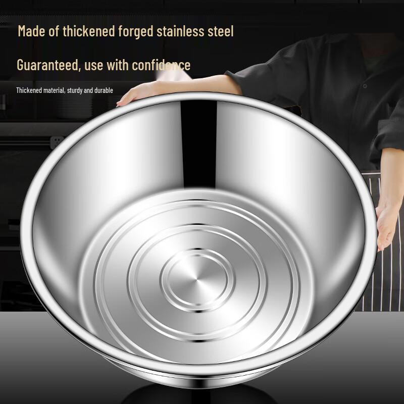 Food-Grade Stainless Steel Round Kitchen Basin
