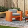 Garden Chair Wax Brown 79 X 60 X 62 Cm Solid Pine Wood