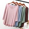 Korean Style V-Neck Batwing Sleeve Loose Top for Autumn and Spring