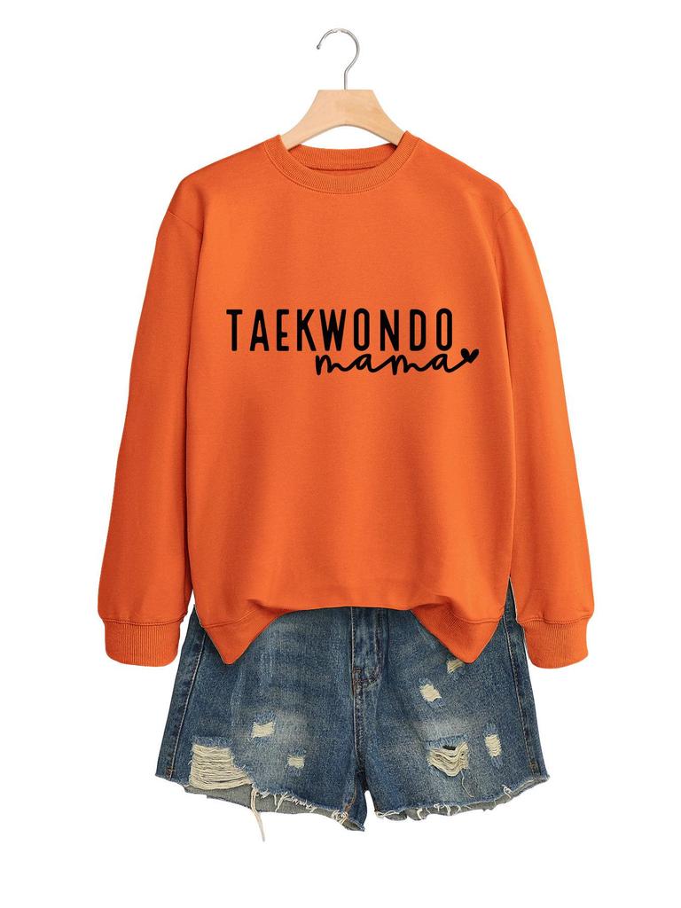 Women's Taekwondo Mama Casual Fashion Sweatshirt: Versatile, Comfortable & Stylish