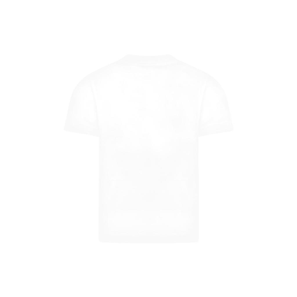 STONE ISLAND Kids SS23 Solid Color Round Neck Patch Pocket Short Sleeve T-Shirt Kids Tops White 781620347-V0001