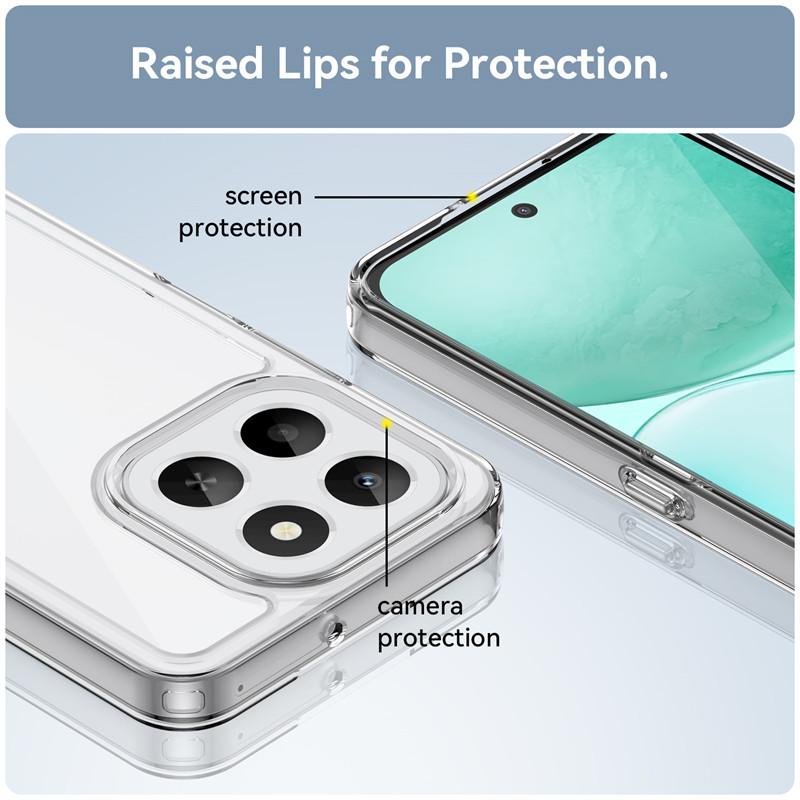 For Honor X6c Case Honor X6c Cover Bumper Anti-Scratch Shockproof Clear PC + Silicone Protective Phone Cover Cases For Honor X6c