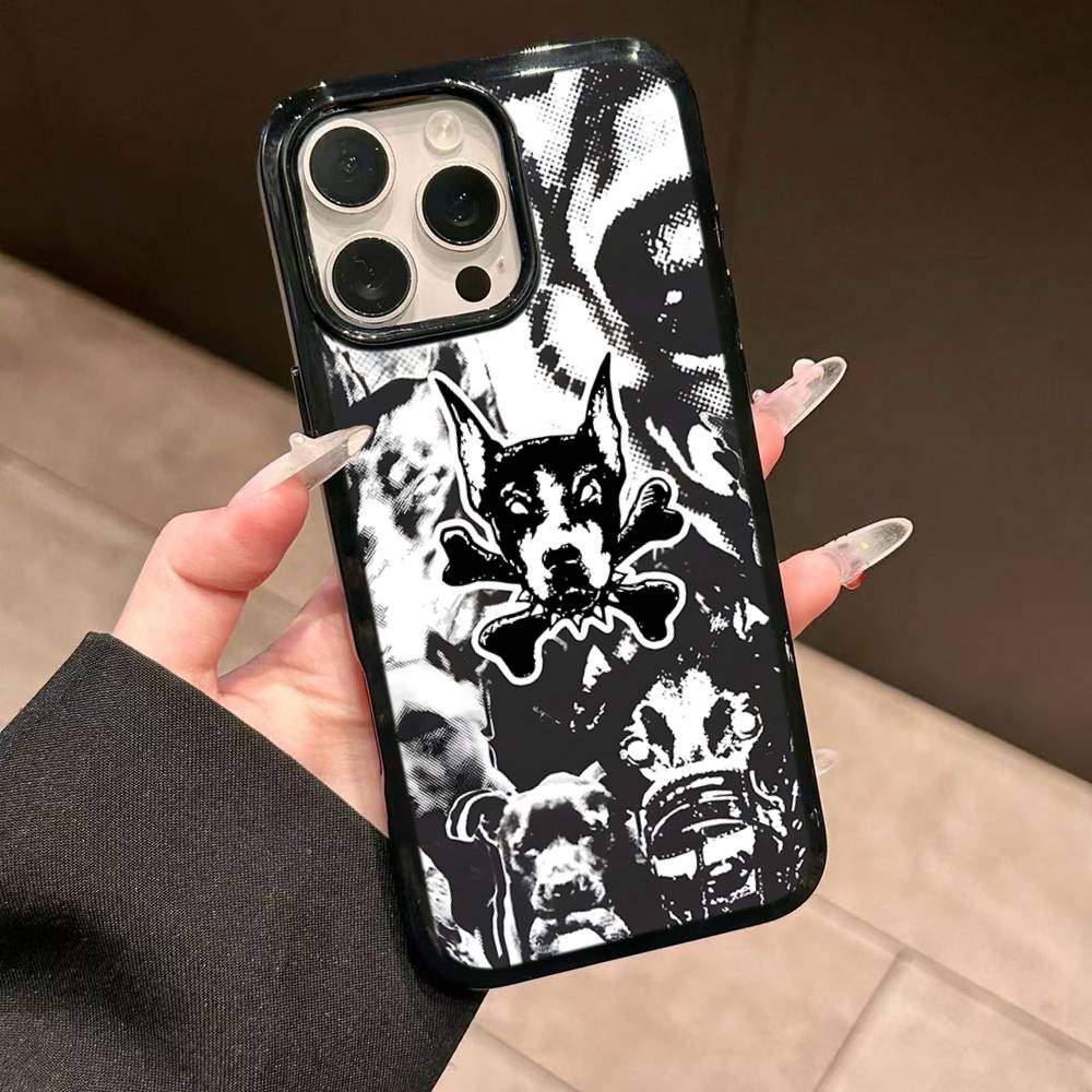 

Чехол для телефона C-City M-Morgue Zillakami Для iPhone 11 12 13 14 15 Pro Max 17 16 Plus Жесткий PC+TPU Задняя крышка iPhone 15
