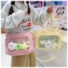 New Y2K Cute Star Bling Ita Bag Women's Fashion Shoulder Bag Lolita Girl Transparent Tote Bag DIY Display Crossbody Bag Handbags