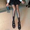 Black Spliced Stockings: Bare Leg, Sexy Romper, Over-the-Knee Fishnet for Women