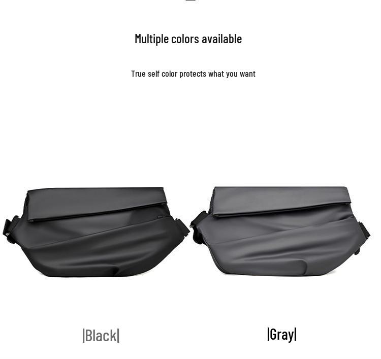 Herren Trendige Motorrad-Brusttasche mit großem Fassungsvermögen und Magnetverschluss