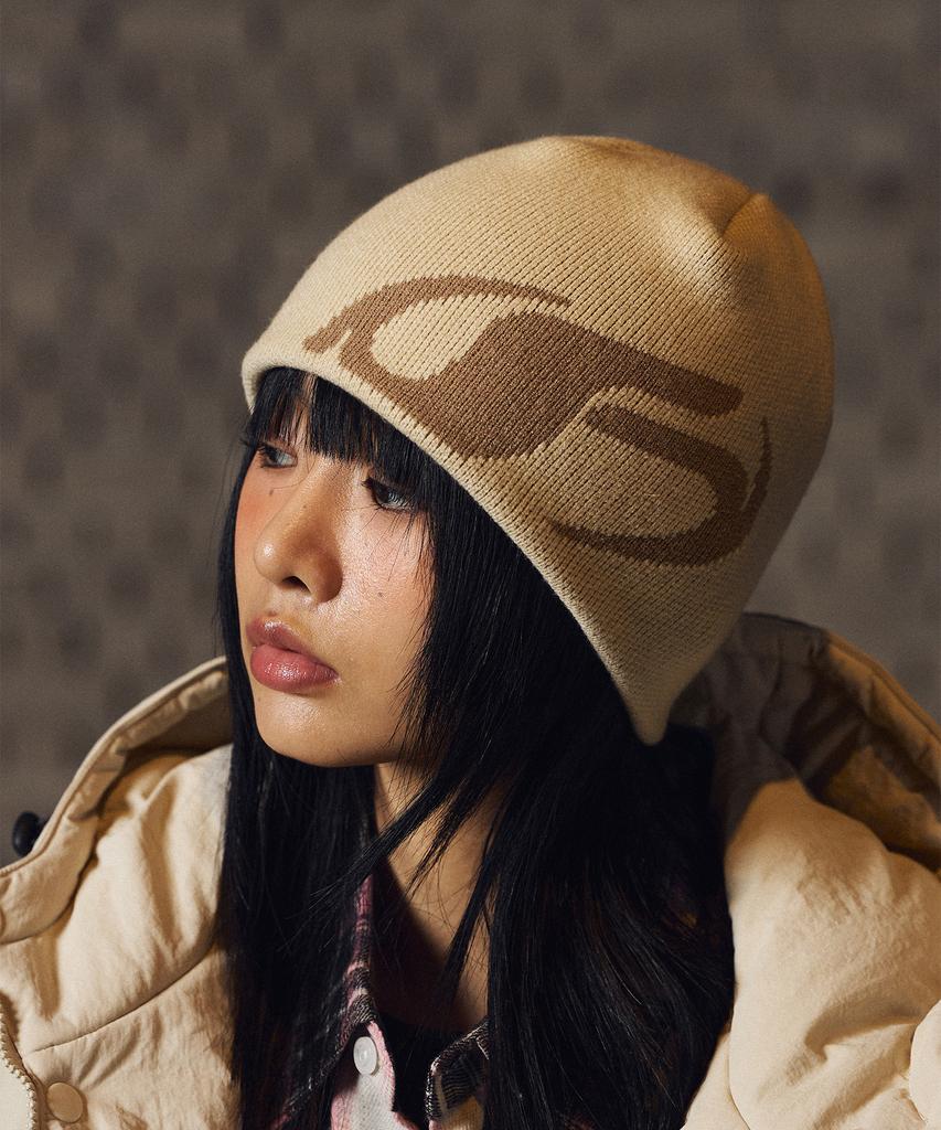 FILLUMINATE Symbol Logo Beanie-Beige