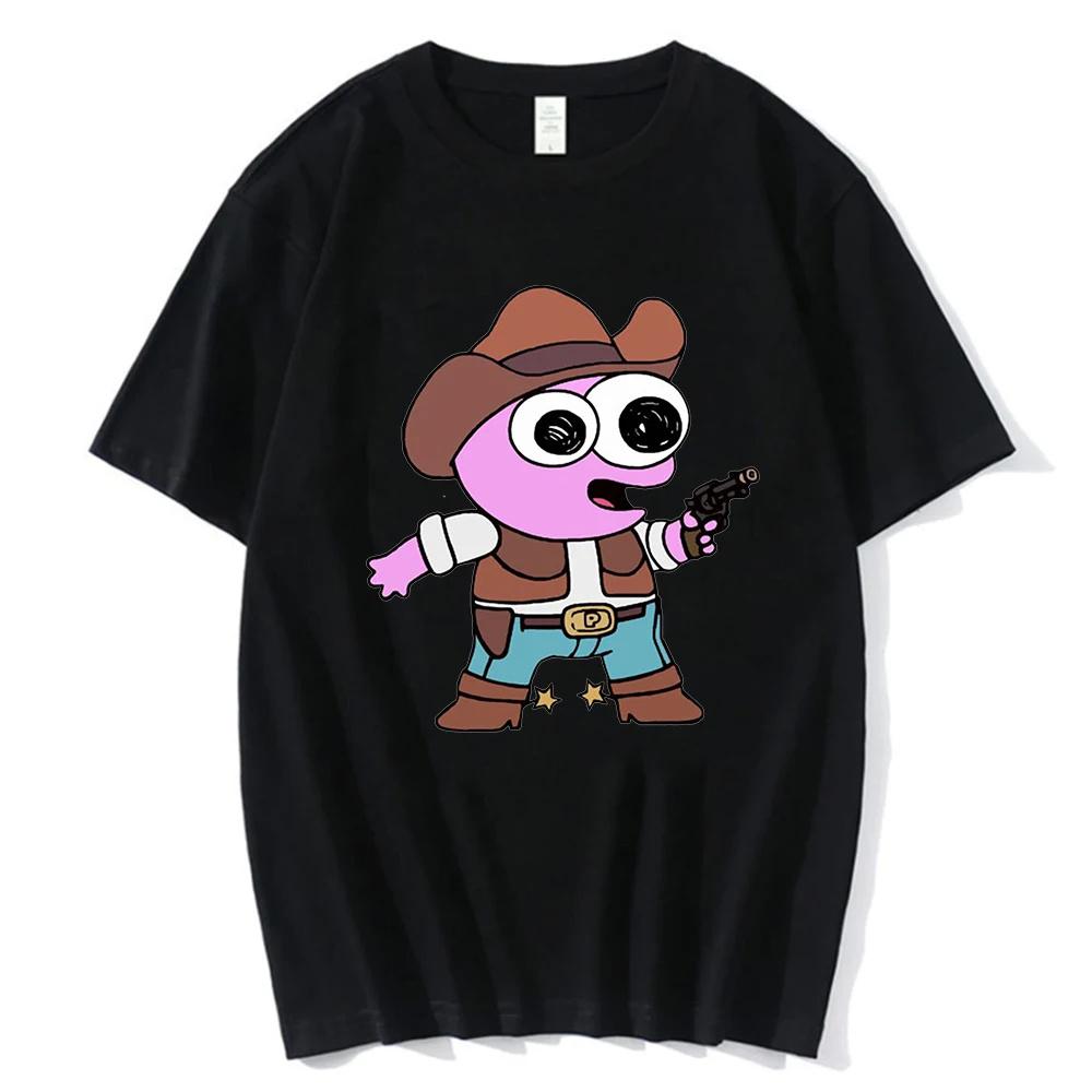 Smiling Friends Cartoon Print T-Shirts Sommer Frühling Baumwolle Herren T-Shirt Lustiger Grafikdruck T-Shirts Hohe Qualität T-Shirt