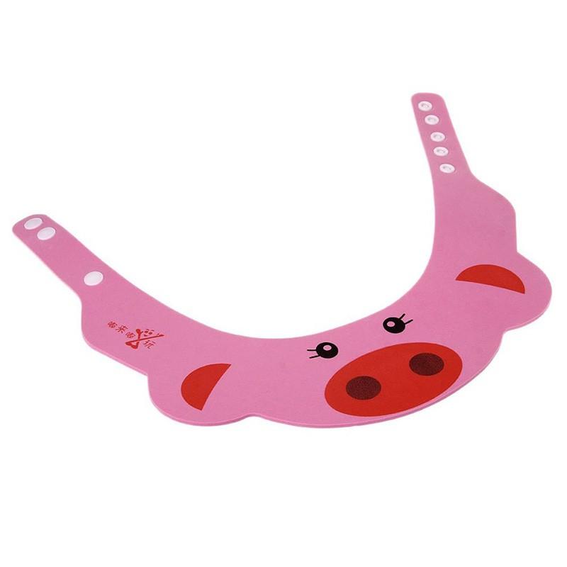Baby Shampoo Cap Bathing Cap Cute Cartoon Adjustable Kids Shower Hat Hair Shield for Sunshading Hairdressing