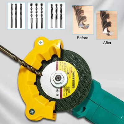 0.8/2.5/7MM Angle Grinder Drill Bit Sharpener Multipurpose Metal Drill Bit Sharpening Holder Portable Professional Drill