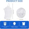 Mozeat Lens Space-Saving Hanging Laundry Hamper, White, Polyester, Portable, Hangable, Foldable