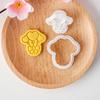 Valentine's Day Cookie Cutters Cartoon Pressable Biscuit Mold Holiday Biscuit Fondant Cookie Stamps Party Supplies