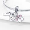 Copper Loving Dog Bead Charms Dog Paw Charm Bead Charms Compatible With Brand 3mm Authentic Bracelets Fine Do It Yourself Women Jewellery Gift