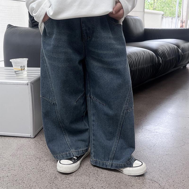 

Осенняя распродажа: Детские джинсы в стиле пэчворк в корейском стиле 110 cm синий