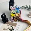 Animated Lanyards Cartoon Badge Holder ID Credit Card Pass Hang Rope Keychain For Keys Anime Accessories Gifts