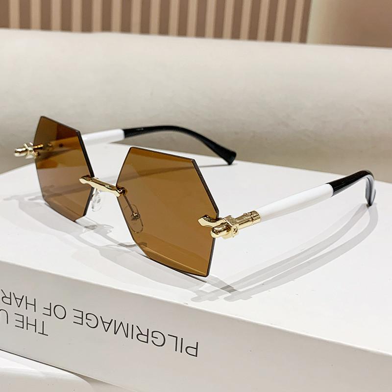 Geometric Polygon Sunglasses For Men With Uv400 Protection Stylish Outdoor Fashion Accessory