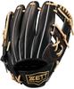 ZETT Neo Status Youth Softball Glove for Second and B Size BJGB70510N Shortstop, Black/Pastel (1932), L,
