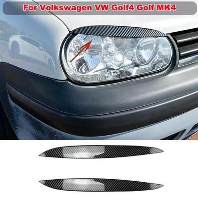 Per Volkswagen VW Golf 4 MK4 Palpebre Sopraccigli Fari Anteriori Copertura Palpebra Modanatura Adesivo Vano di Ventilazione Diffusore Decorazione Accessori Auto