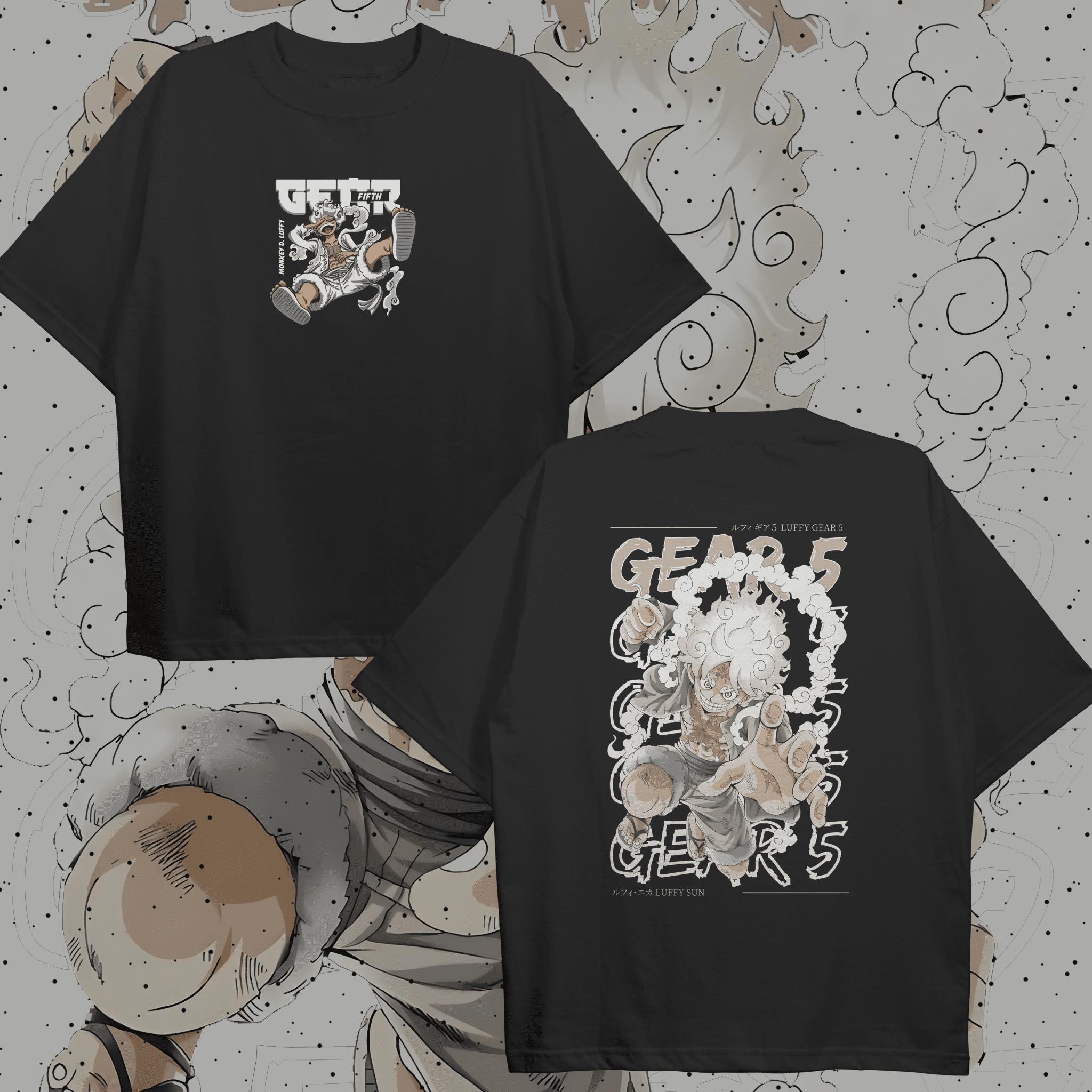 

Monkey D. Luffy Gear 5 Printed Oversized Y2k T-shirt Men Women Cotton Y2k Streetwear Harajuku Hip Hop Short Sleeve Female Male Clothing 4XL