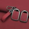Interior Mouldings Zinc Alloy Car Fob Key Cover Rubber Case Protector Skin Shell Holder Set for DAF XF 105 XG IF Remote Keychain
