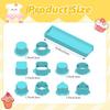 6er Set Cake Pop Form 3D Gedruckter Cake Lutscher Schneider und Stoßstange Ovale Backformen mit Tablett Lebensmittelqualität Herzformen