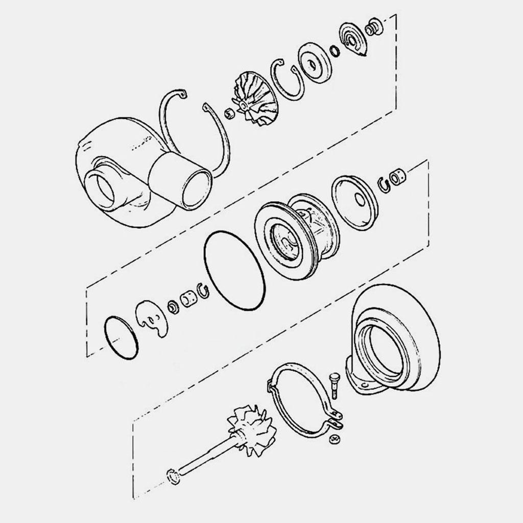 Buy Turbo Turbocharger Repair Kit Rebuild for GT1749V VNT15 GT15 at