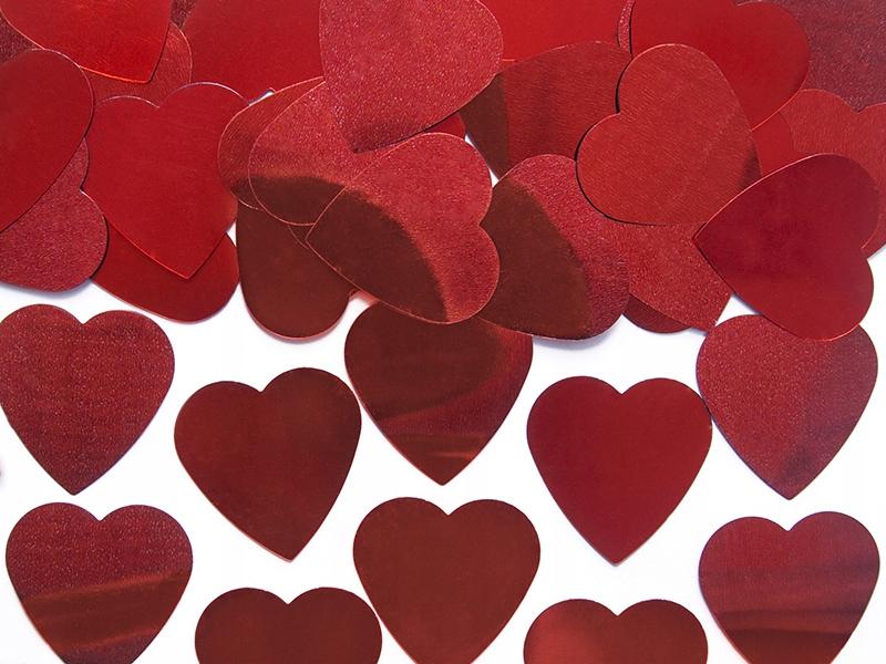 Decorative Confetti, Hearts 25 , 10 , 1 Pack